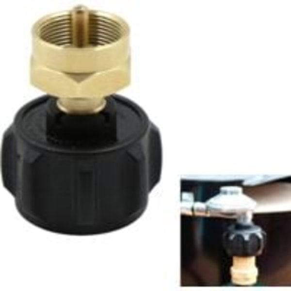 Camping Gassflaske Adapter Gassadapter Konverteringshode Adapter Dyse Kobling Gasskomfyr Ventil Propanbeholder Adapter for å Skru på Gasspatron