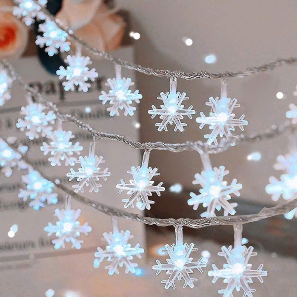 Christmas Snowflake Lights 3m20 Led (cold White)