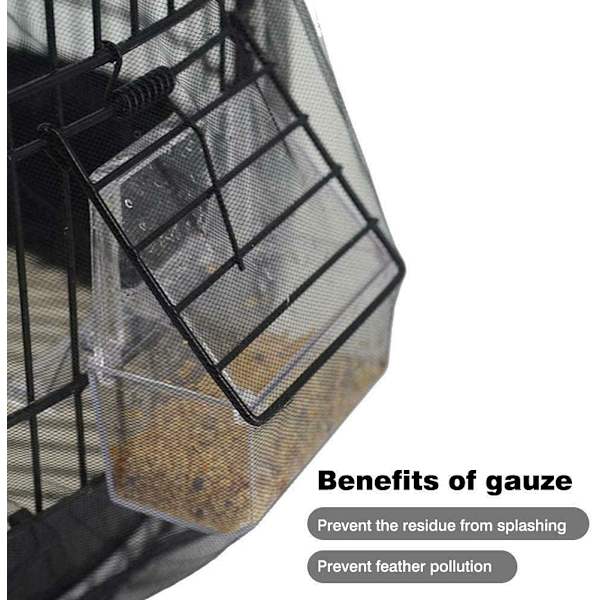 Universal Bird Cage Seed Catcher, Seed Catcher Guard Net Cover, Papegoja N