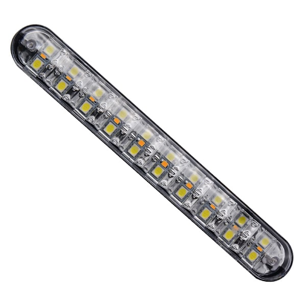 2 stk 30LED Dagslys DRL Strip Kjørelys For Tåkelys Bil Lampe Kjøring Hvit Gul