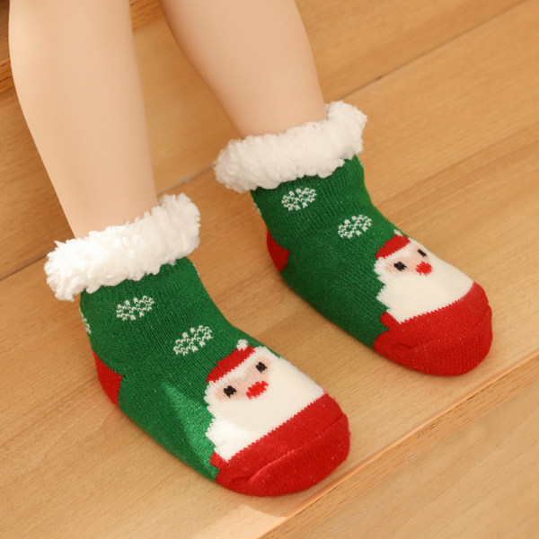 Trender Baby Slipper Socks Christmas Toddler Fuzzy Socks Warm Fleece No