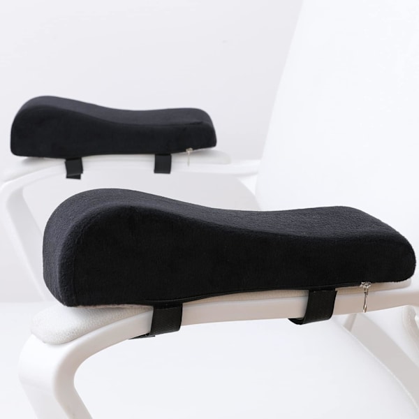 Par Stol Armlener Ergonomiske Puter Albuepute Trykkavlastning Kontorstol Gamingstol Armlene med Memory Foam Armlener