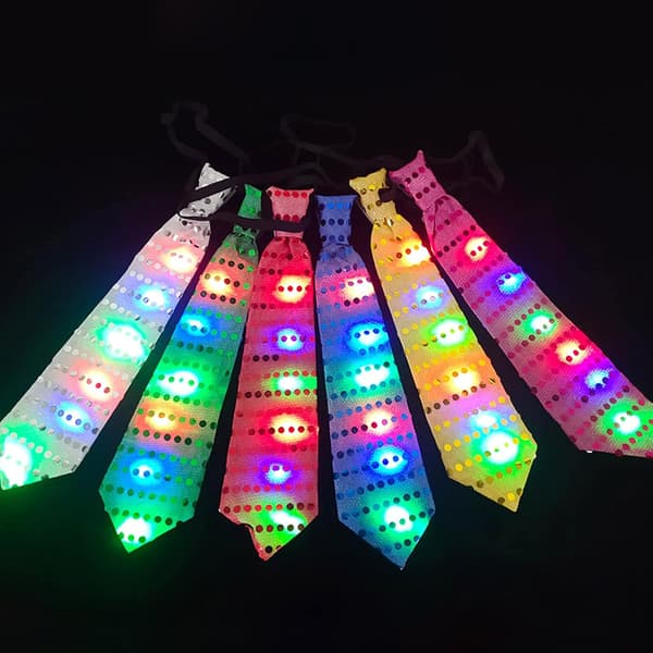 10 stk/sæt LED-slips Lysende slips Glødende slips Blinkende slips Forbundet