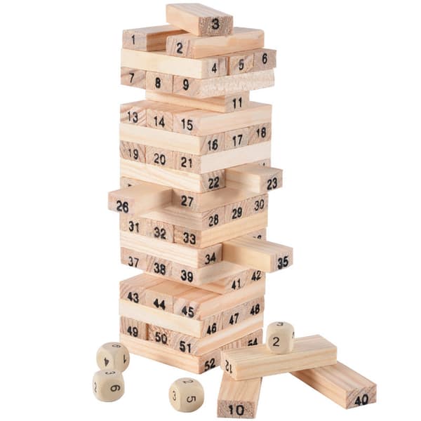 54 klodser, mini stabelspil