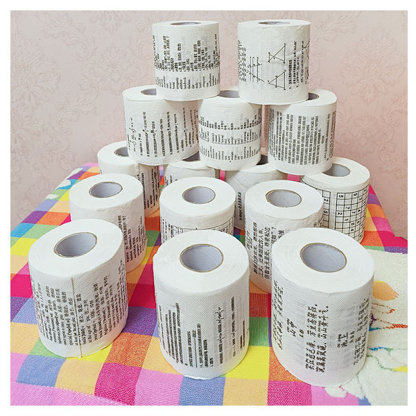 2 rullar toalettpapper, labyrinttyp + Sudoku-typ