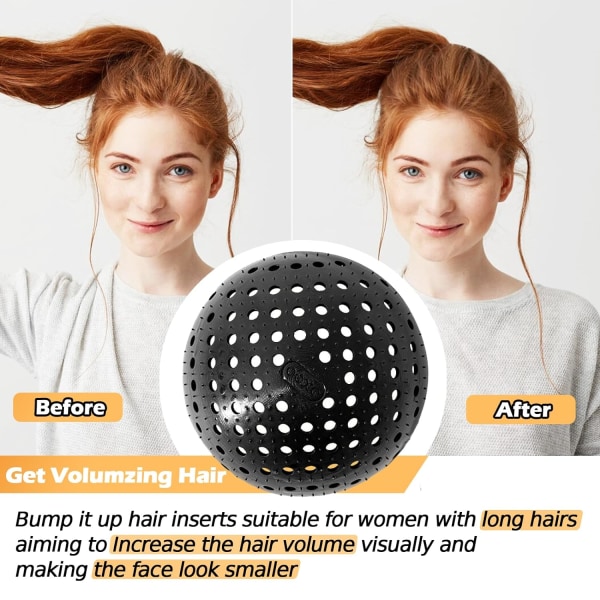 Big Hair Bump Styling Insert Tool, Bump It Up Volume Inserts Hair Piec