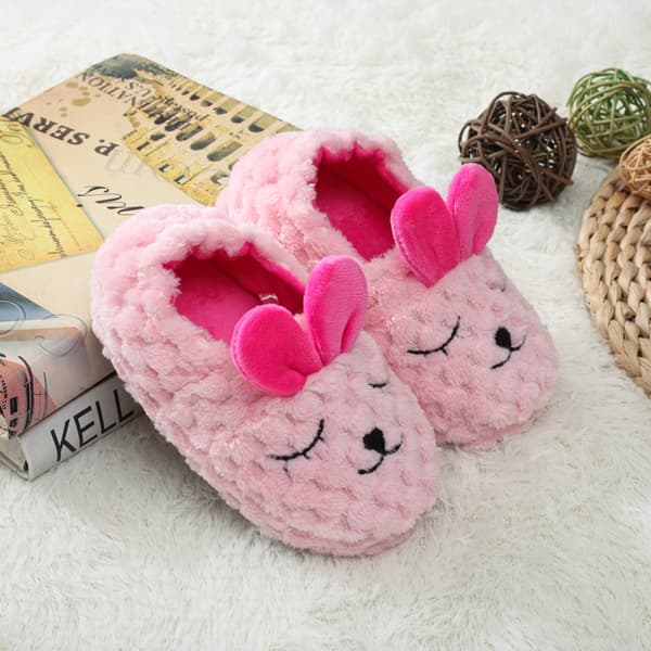Småbarnsflickor Varma Tofflor Vinter Inomhus 9-10 Småbarn, innerlängd 17