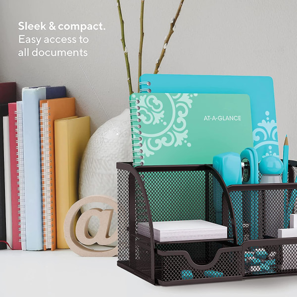 Desk Organizer For Office Desk Organizers And Accessories With 6 Compa