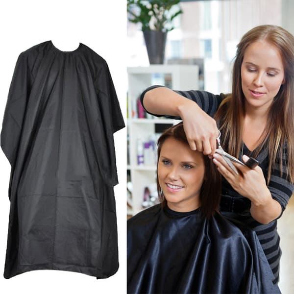 Professionel frisørsalon styling kappe, sort