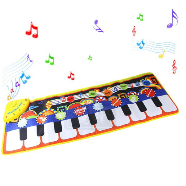 Musical Piano Mat Piano Keyboard Spela Mat Barn Tidig utbildning Musik