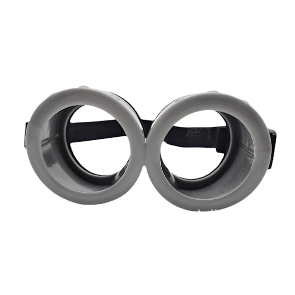 Runda tecknade minion-stil kostymglasögon, inga linser，14CM