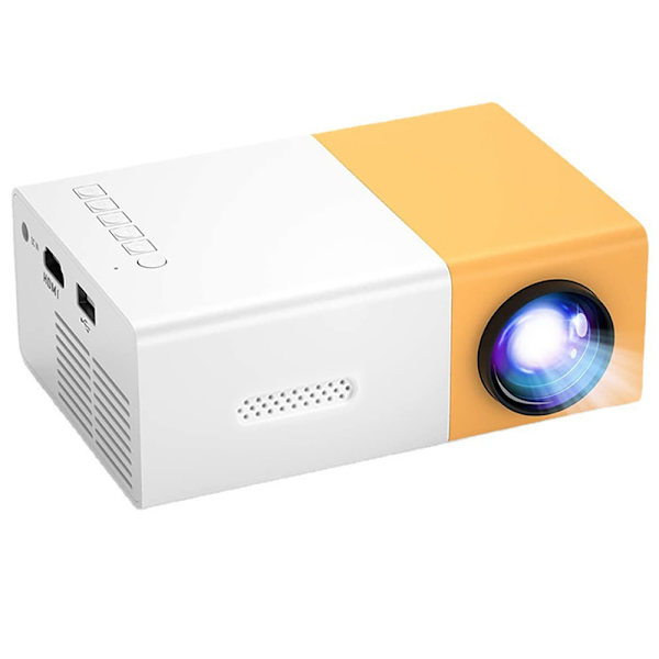 Miniprojektor, LED mobil videoprojektor full HD hjemmekino, utendørsbruk