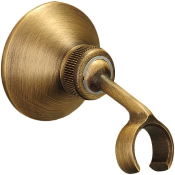 Retro Brusehovedholder til Justerbart Brusehoved i Massiv Messing Bronze