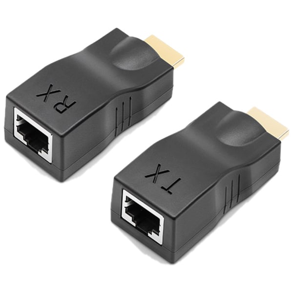 Hdmi-jatke HDMI-liitännästä Rj45-liitäntään Cat 5e / 6 -verkon kautta Ethernet-sovitin