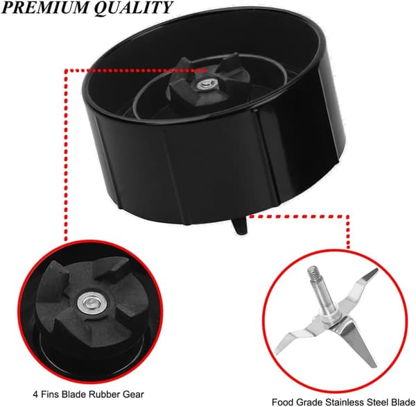 3 stk. erstatningsblad for Magic Bullet blender, 250W Magic Bullet reservedeler, Magic Bullet kryssblad tilbehør