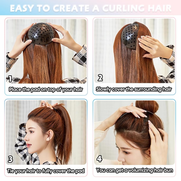 Big Hair Bump Styling Insert Tool, Bump It Up Volume Inserts Hair Piec