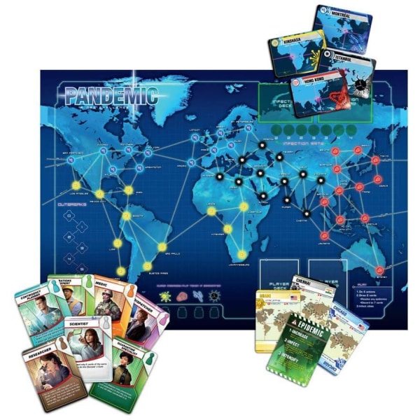 Pandemic Board Game (Basspel) | Kooperativt brädspel för vuxna
