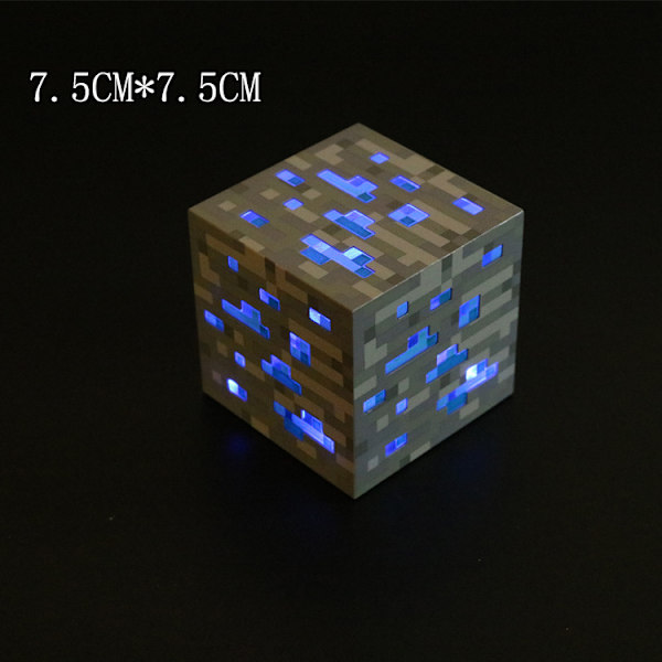 Minecraft lys, genopladelig, dekorativt natlys