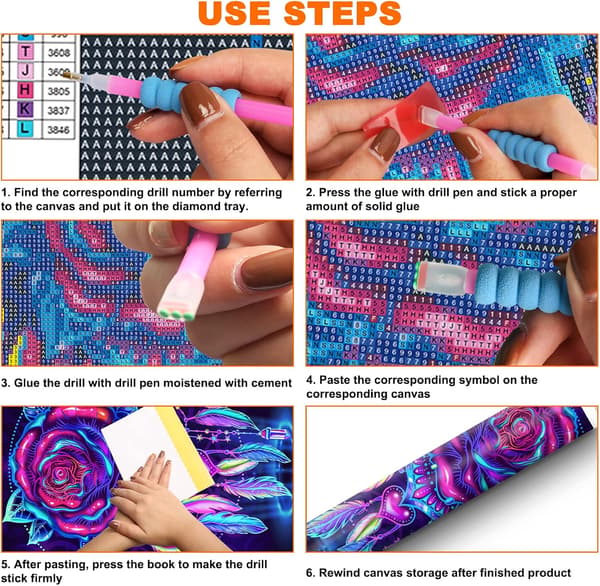 DIY 5D Diamantmaleri Kits til voksne, 5D Diamantmaleri Sæt, (35x35CM)