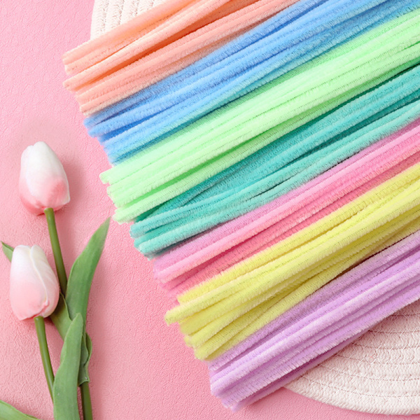 100 stk. Piberensere 30cm/12 tommer Chenille Stænger til DIY Kunst og Håndværk