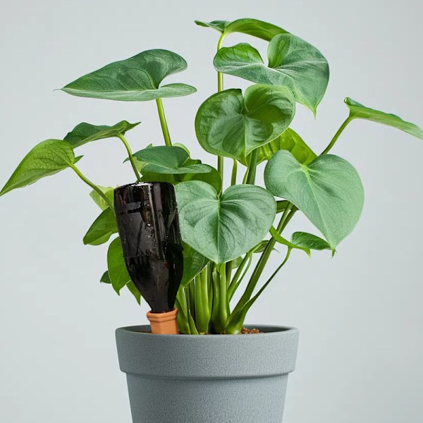 Pakke med 6 ler kegle vanding, plantevand dispenser som vandingskegle, ideel til vanding af planter og indendørs planter, holdbar og effektiv