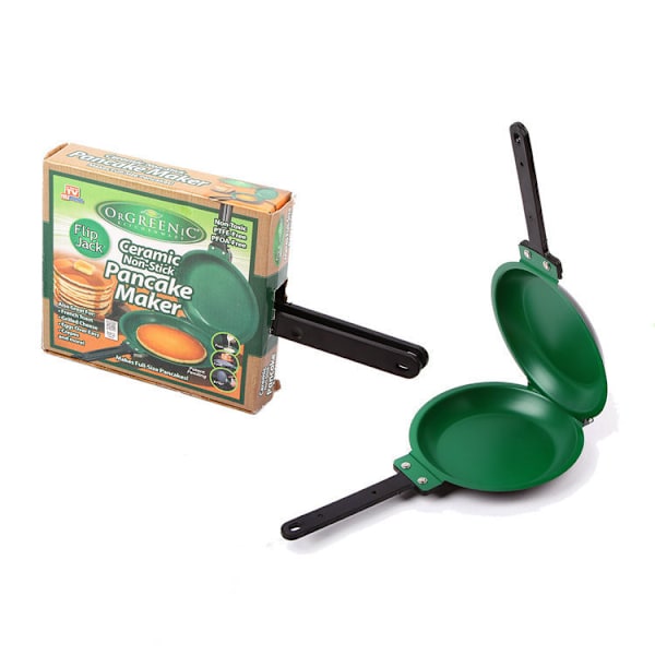DIY Non-Stick Flip Pan, Dobbeltsidet Pandekagemaskine Omeletpande Sund