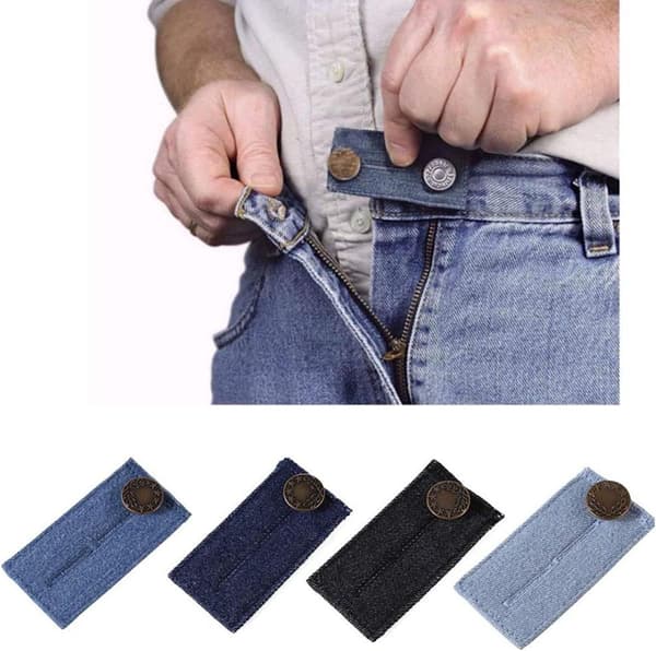 Denim-midjeutviderknapp, nøytral elastisk midjeutvider, justerbar