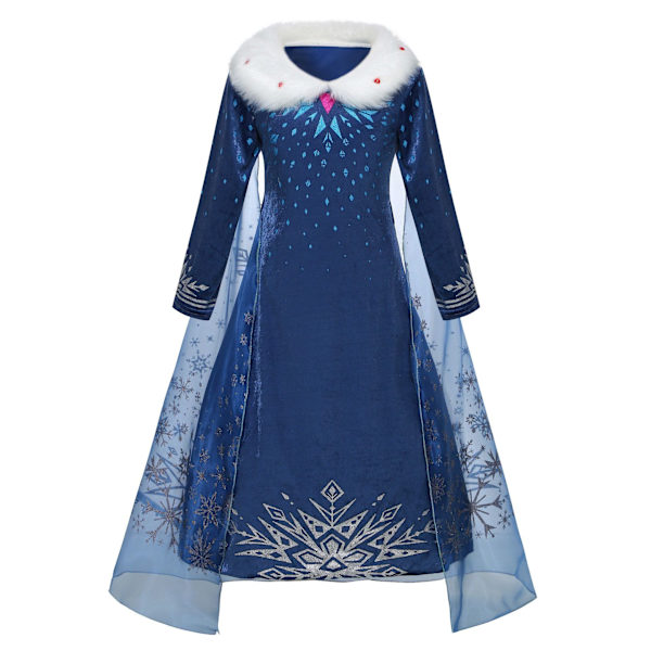 Cosplay-lumikuningatarmekko viitta lapsille tytöille juhla cosplay jääkuningatar hieno