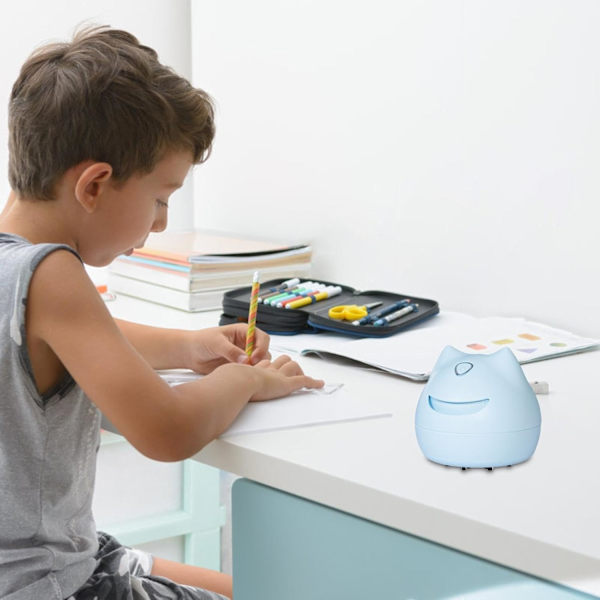 Mini skrivebordsstøvsuger, Mini skrivebordsstøvsuger | Bærbar skrivebordsstøvsuger | Mini trådløs krummesuger, USB-genopladelig, til Ca