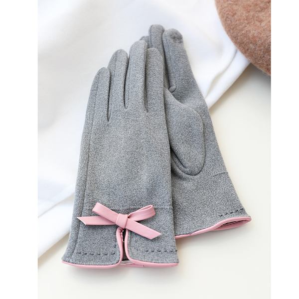 1 par vinterhandsker til kvinder - Touchscreen-handsker - Vindtætte varme handsker - Vintergave - Pink 19x8x23cm