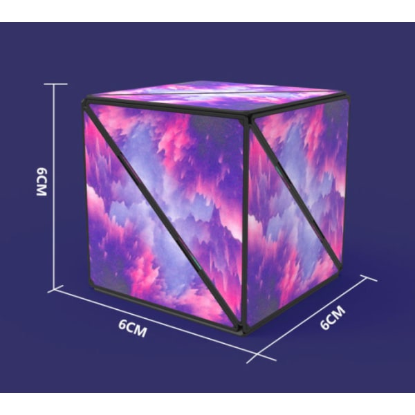 3D-magneettipalapeli aikuisille Taikakuutio Magneettinen kuutio violetti