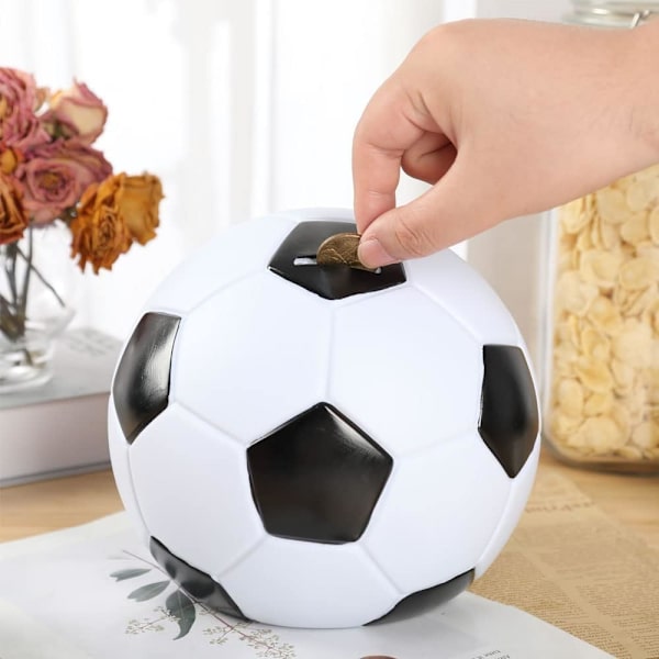 Fotbollsspargris för pojkar och flickor, krossäker fotbollsformad sparbössa