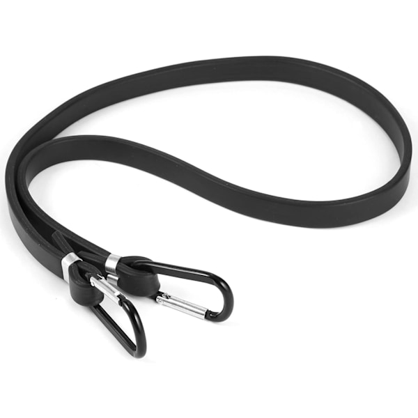 Elastiske snore med karabinhager, 2 stk. 100 cm elastisk rem til cykel, motorcykel, kuffert, bagagebærer, UNOLIGA elastisk snor til poolafdækning, (Rei
