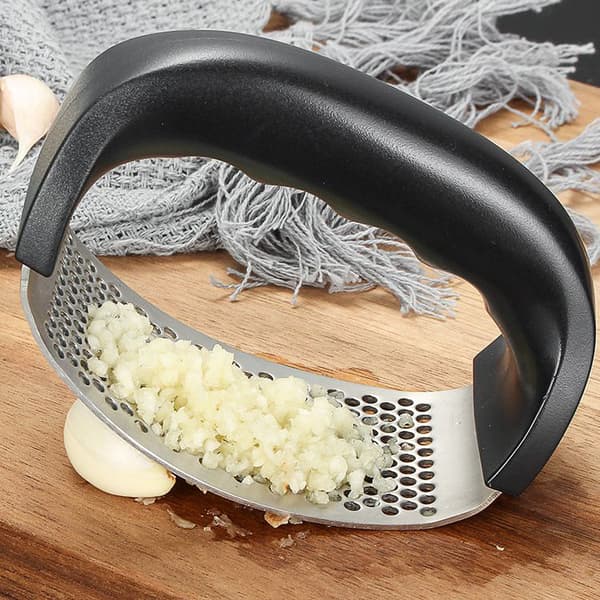 Rostfritt stål vitlökshackare 10,5*5CM svart silver
