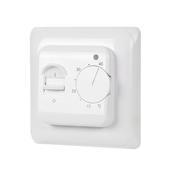Manuell elektrisk gulvvarmetermostat med AC 220V 16A probe, mekanisk