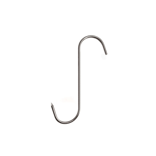 15-pack Smoking hooks for smoking meat and fish - Stainless steel Silv