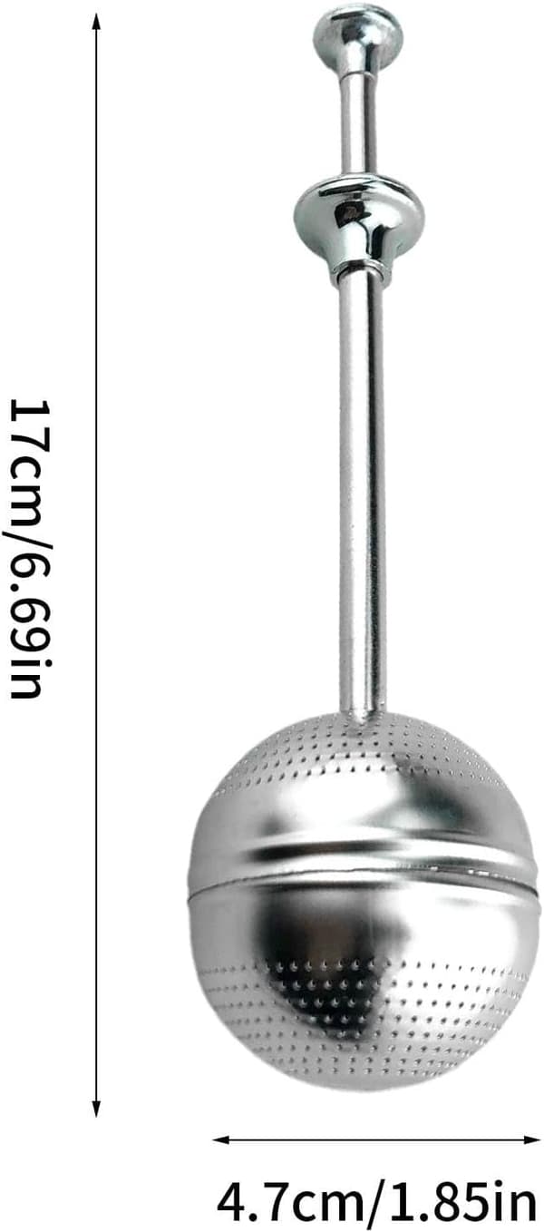 Te-kule i rustfritt stål, tesiler for løs te, finmasket te-infuser, te-diffusorer, sukkerpute, for te, kaffe, krydder