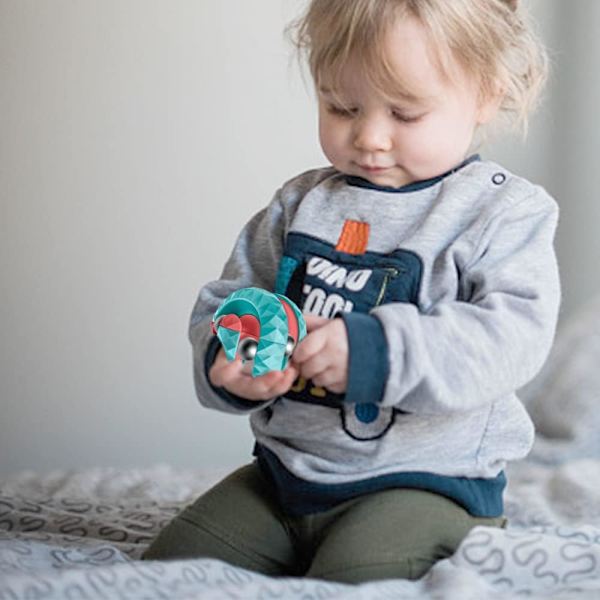 Spår Flipperspel Finger Spinner, Unika Fidgetleksaker Orbit Ball Toy, Finger Fidget Spinner Cube, Nyhet Pärlor Spår Infinity Cube Stress Relief Balls,  (Grön)
