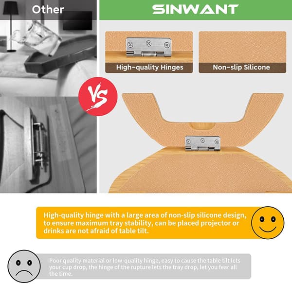 Armlenebrett, enkel å installere, stabilt og solid stolarmbrett