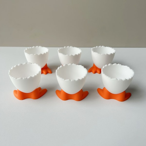 Eggkopper i plast - Bærbar eggholder - DIY - 9 stk - 5,5 × 4,6 × 4,5 cm - for kjøkken, camping, piknik