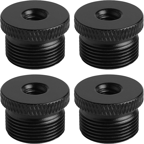 4 stk. Kameraskrueadapter 1/4 Hun til 5/8 Han Gevindadapter til Kamera/Mikrofonstativ