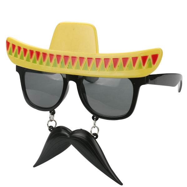 Fiesta Mustache Solbriller Festartikler En Størrelse