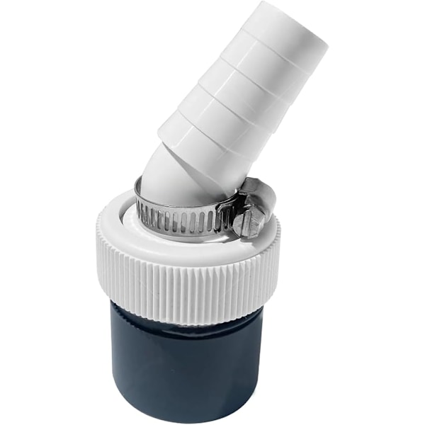 Adapter til vaskemaskineafløb og opvaskemaskineafløbsslange med udløb til slange Ø40 mm og indløb Ø18-23 mm - Sæt indeholder 1 stk. metalspændebånd Ø