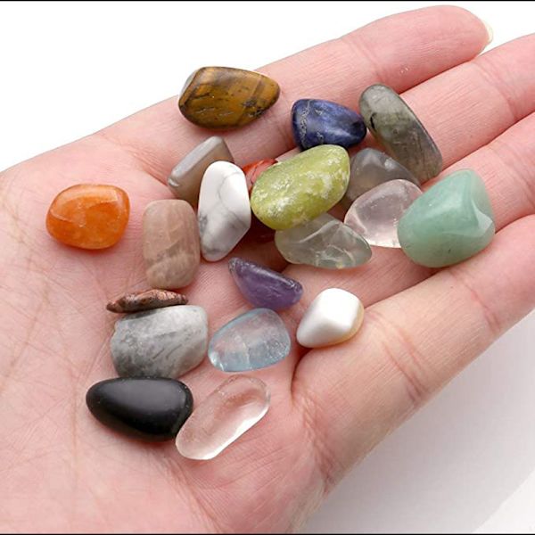 20 Naturlige Kraftsten Chakra Helbredende Krystaller Rød