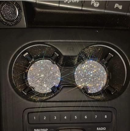 2 stk Bilkoppholder, Bilkoppholder, Bil Glitter Koppholder, Universell Bil