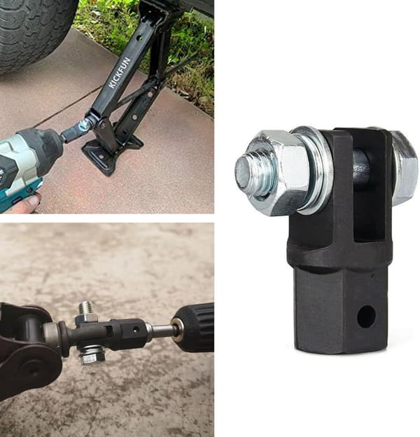 1/2\" sakseløfteradapter, sakseløfteradapter til brug, til bilreparation, universal