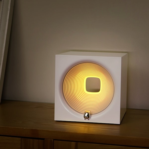 Nattlampa högtalare, stabil skrivbordslampa högtalare med bluetooth-högtalare (