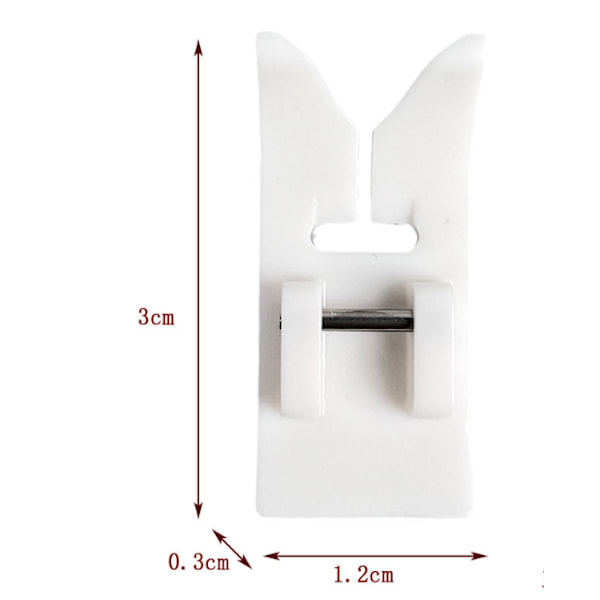 1 x Universal Teflon Zigzag Non-Stick Trykfod, Passer til de fleste lavskaftede husholdningssymaskiner