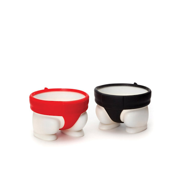 Sumo Egg Holder Cup (Sett med 2 stykker) (Materiale: Silika gel + pp)