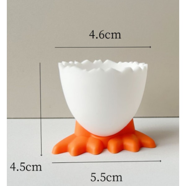 Äggkoppar i Plast - Portabel Ägghållare - DIY - 9 Delar - 5,5 × 4,6 × 4,5 cm - för Kök, Camping, Picknick
